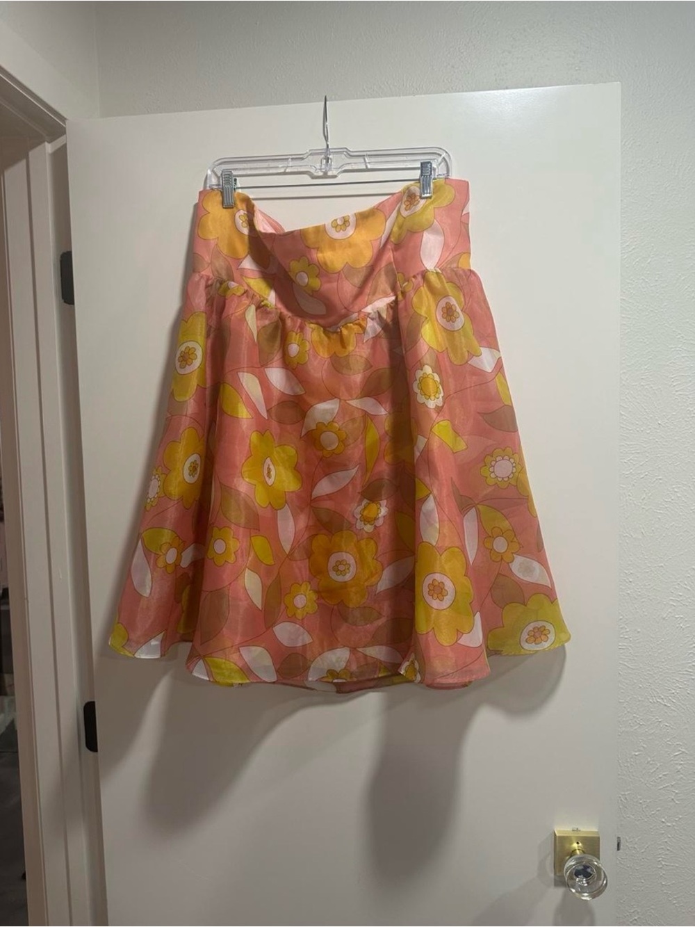 selkie mini strapless floral dress